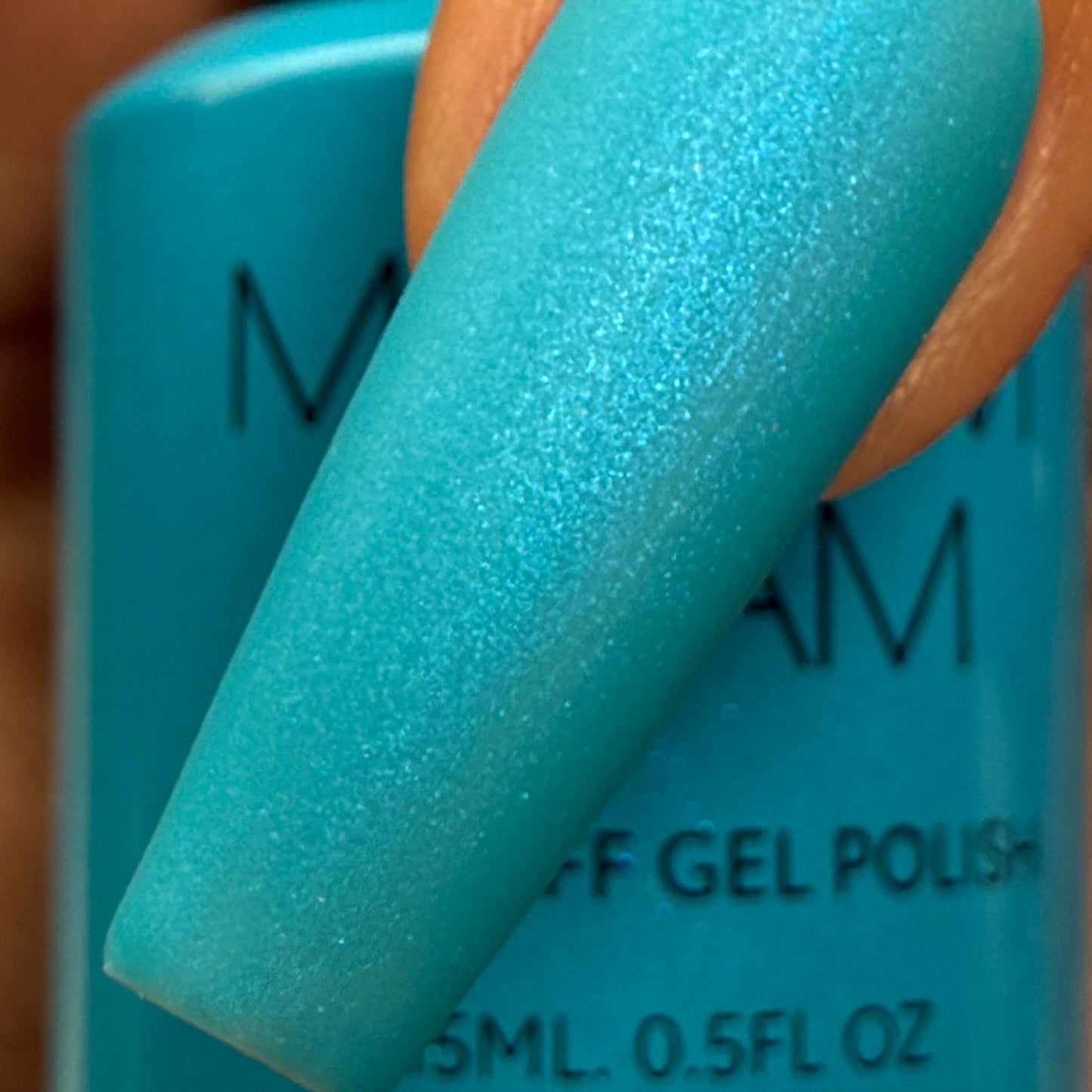 MADAM GLAM - Aqua Shine - TEAL GLITTER GEL NAIL POLISH