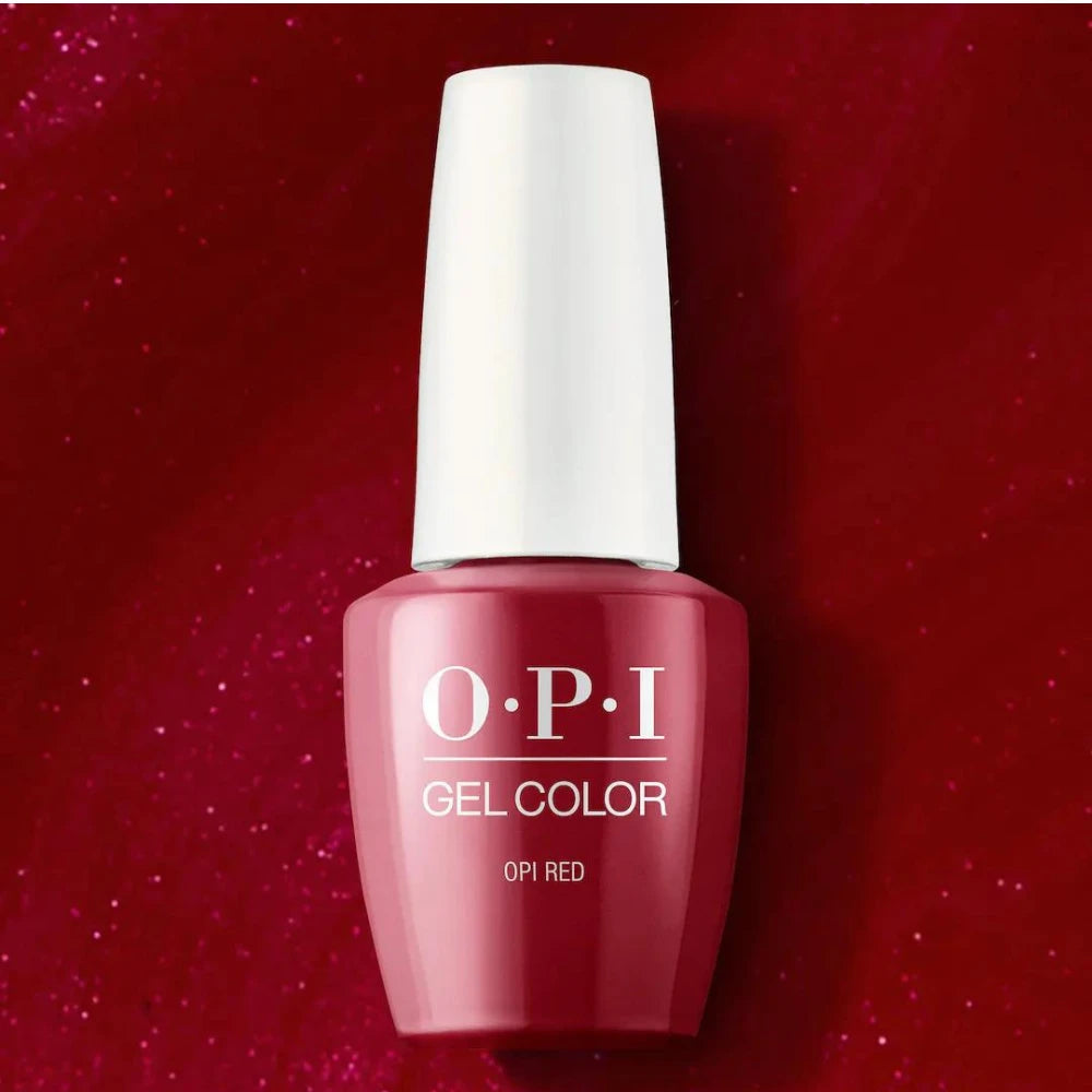 OPI GelColor - OPI Red (0.5 oz) ❤️ Shimmering Bold Red Nail Polish