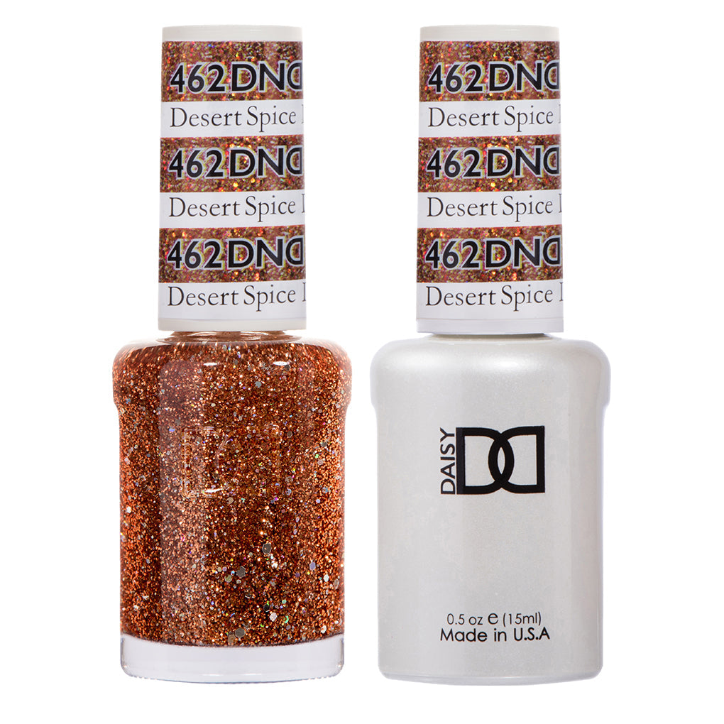 DND GEL LACQUER DUO Dessert Spice #462 - DEEP RED NAIL POLISH