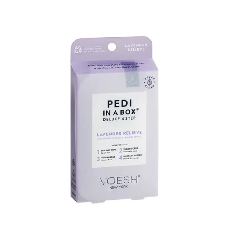 Voesh New York Deluxe 4 Step - Pedicure Kit - Lavender Relieve