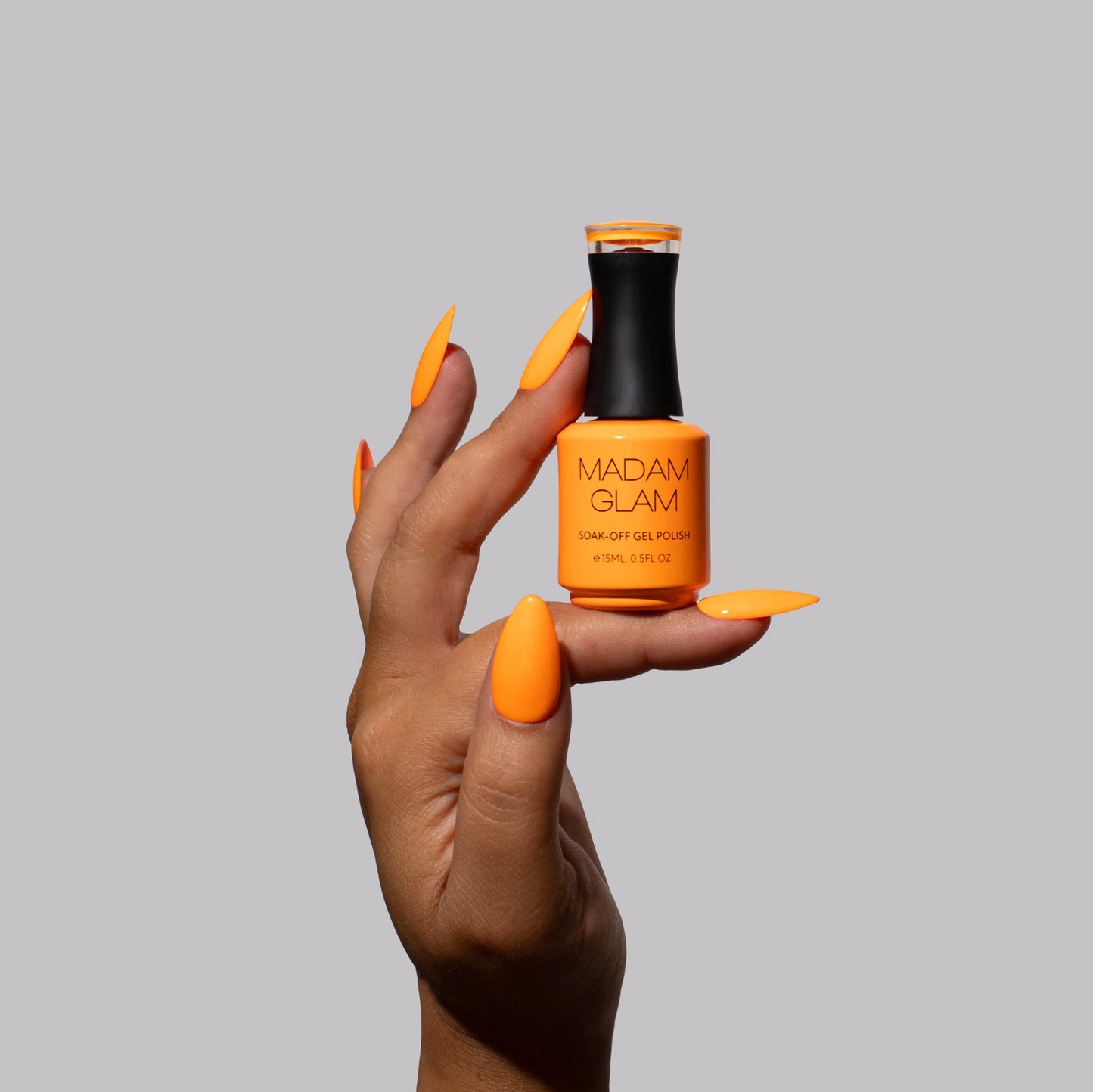MADAM GLAM - Electric Tangerine - ORANGE GEL NAIL POLISH