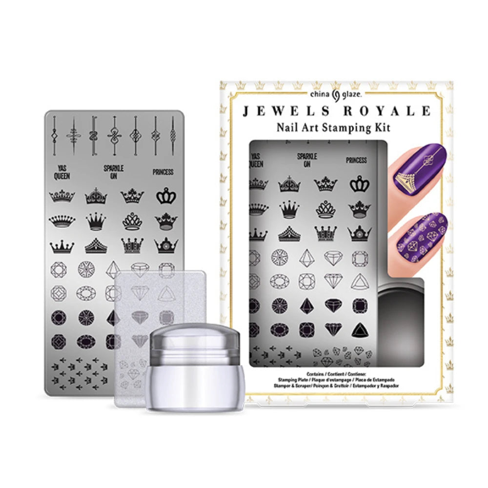 China Glaze Nail Art Stamping Kit - Jewels Royale