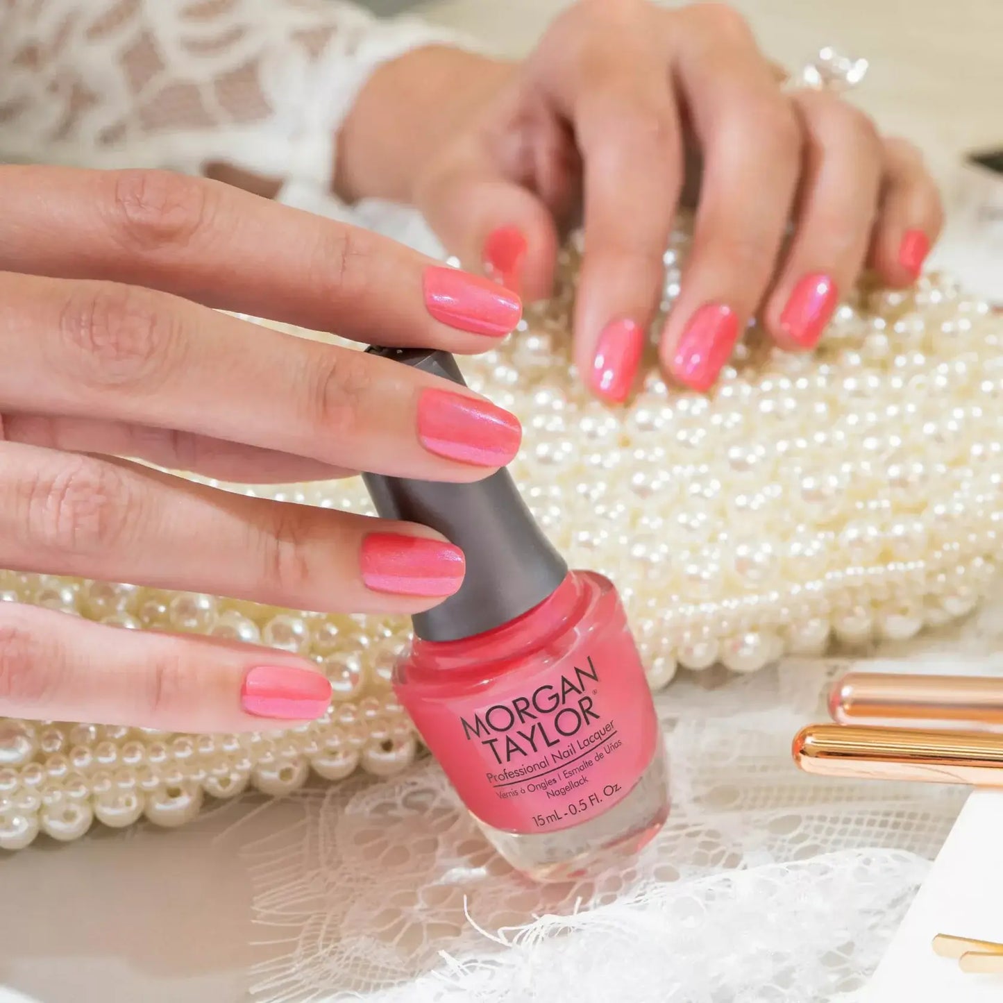 Morgan Taylor - Cancan We Dance? π
π Coral Pink Shimmer