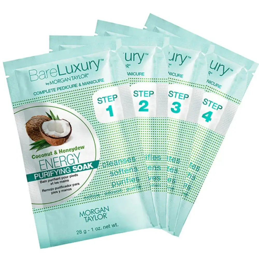 Energy Coconut & Honeydew - Bare Luxury by Morgan Taylor - 4 Step Mani Pedi Kit