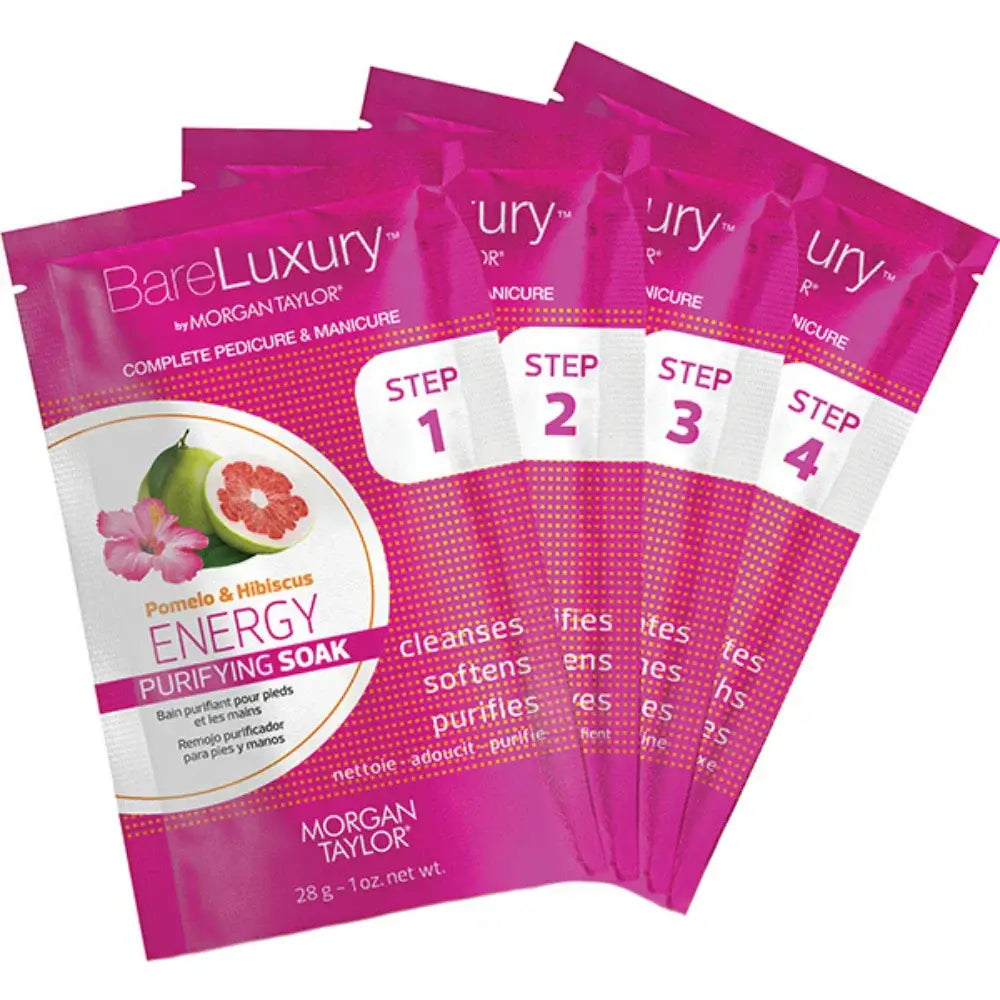 Energy Pomelo & Hibiscus - Bare Luxury by Morgan Taylor - 4 Step Mani Pedi Kit