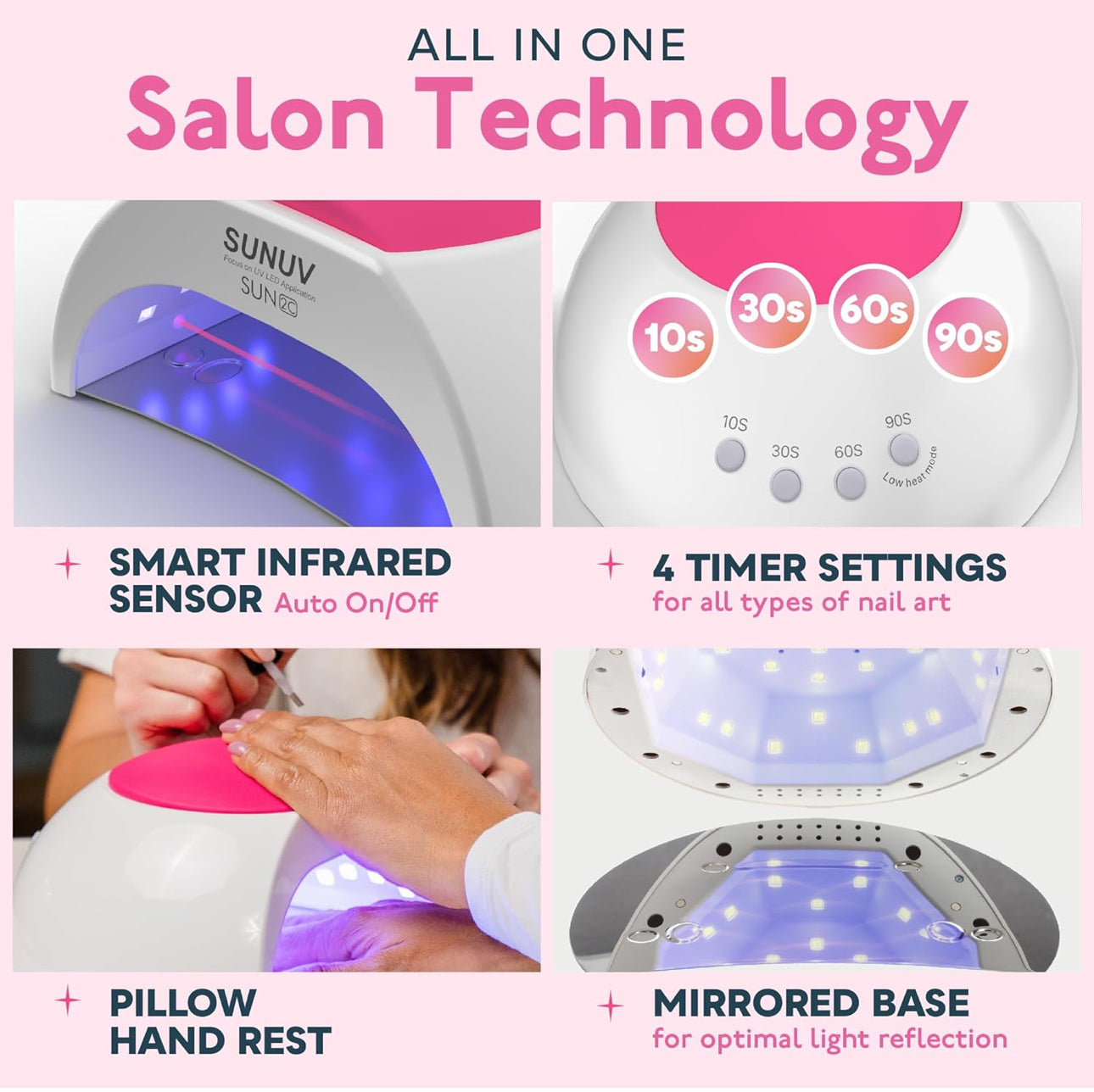 Professional SUN 2C UV LED Nail Lamp 48W