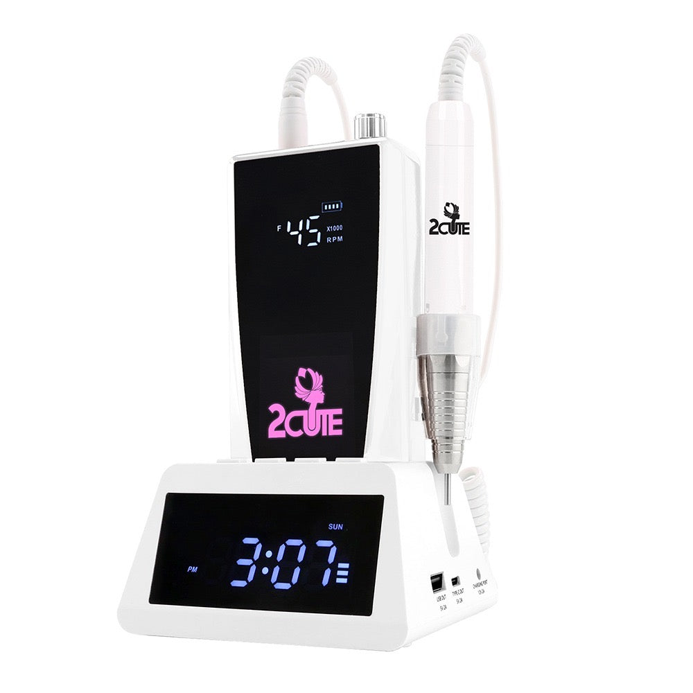 Portable 45K RPM E-File Nail Drill Machine