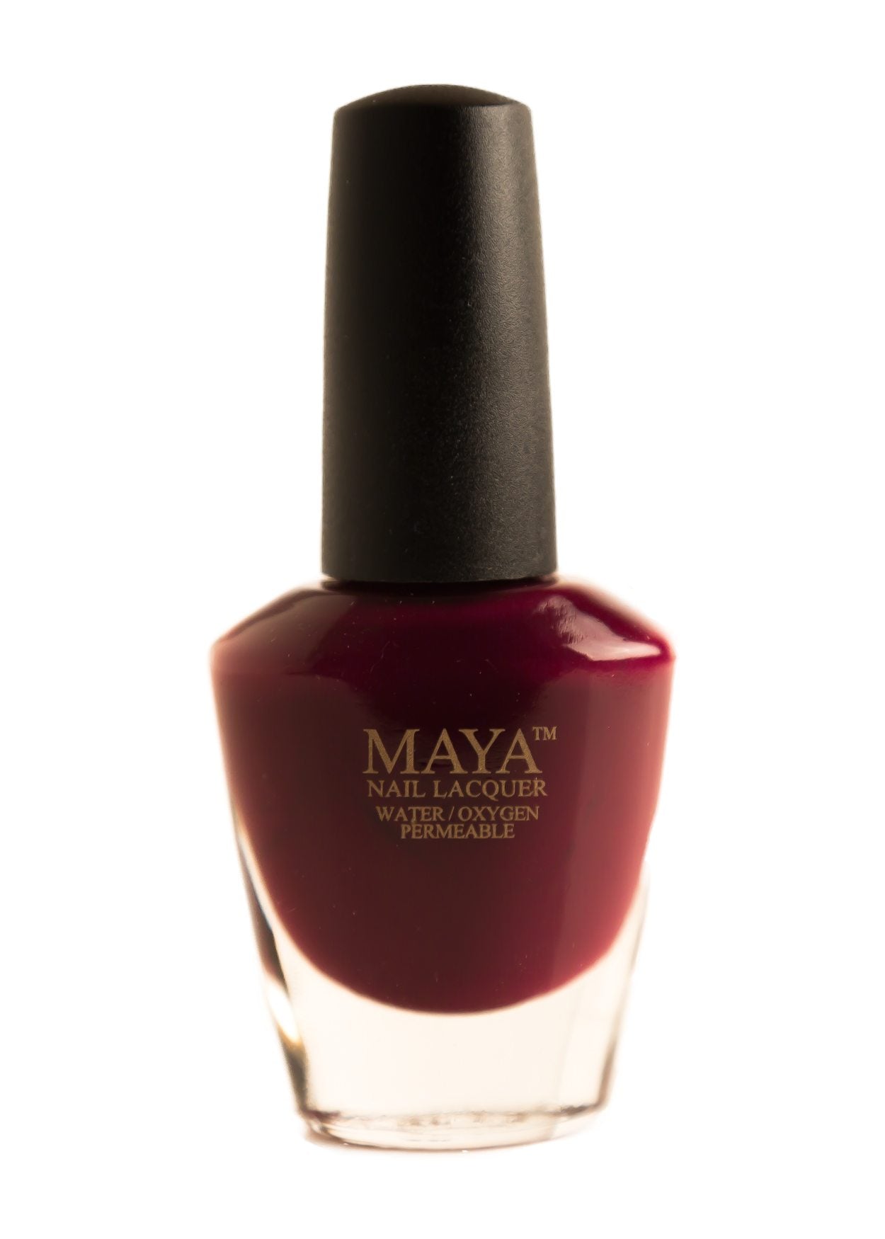 Crimson Glow - Burgundy Halal Nail Polish - Maya