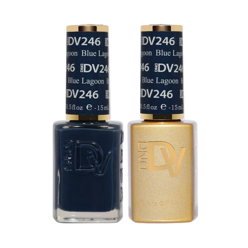 DND DIVA Blue Lagoon #246 DEEP BLUE NAIL POLISH