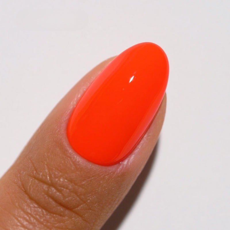 DND DIVA Astral Spark #218 NEON RED NAIL POLISH