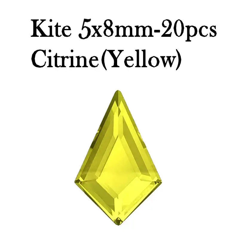 Arrow Shape Nail Art Rhinestones - Colorful 3D Gems