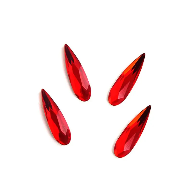 Raindrop Nail Rhinestones – Flatback Glitter Glass 3D Nail Charms