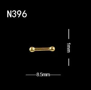 Punk Ox Nose Nail Charms – Manicure Stud Rings
