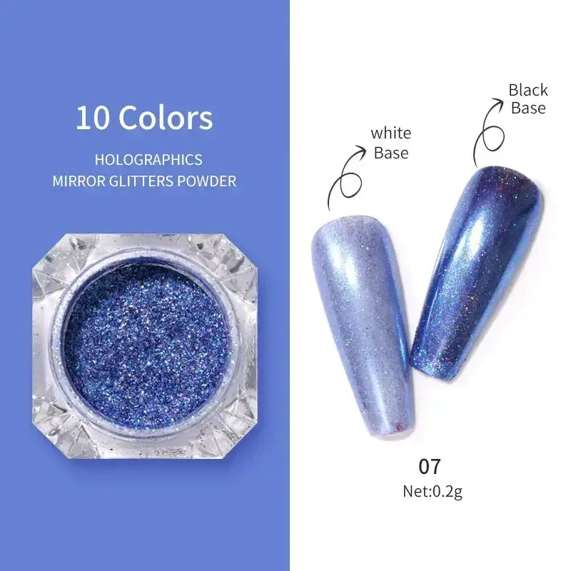 Nail Mirror Glitter Powder Metallic