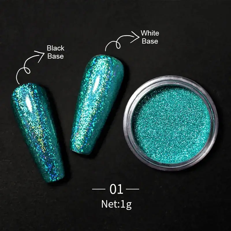 Nail Mirror Glitter Powder Metallic