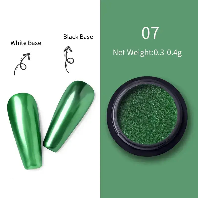 Nail Mirror Glitter Powder Metallic