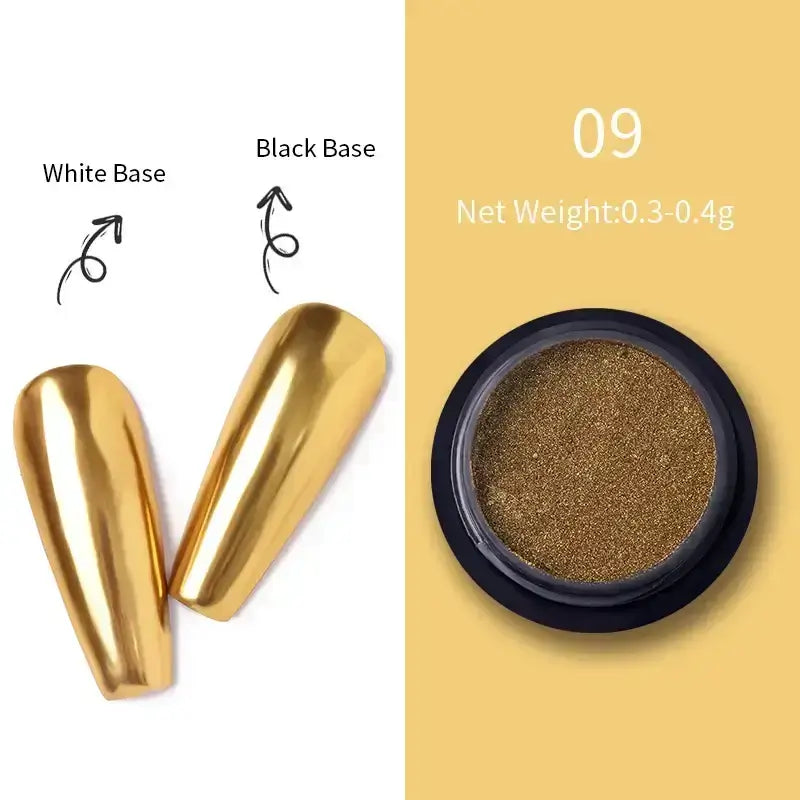 Nail Mirror Glitter Powder Metallic