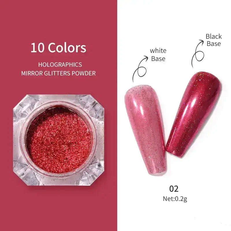 Nail Mirror Glitter Powder Metallic