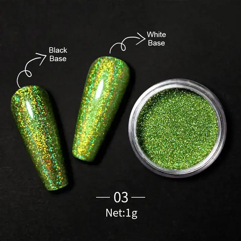 Nail Mirror Glitter Powder Metallic