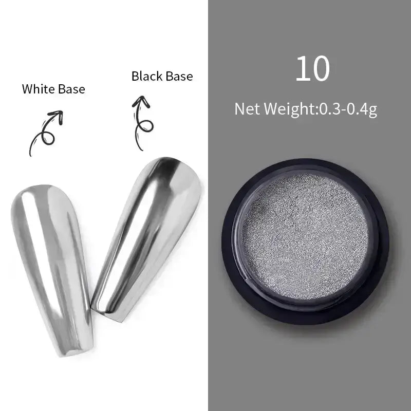 Nail Mirror Glitter Powder Metallic