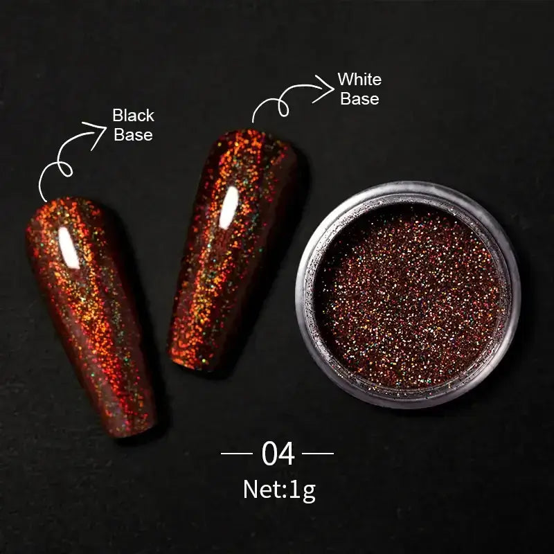 Nail Mirror Glitter Powder Metallic