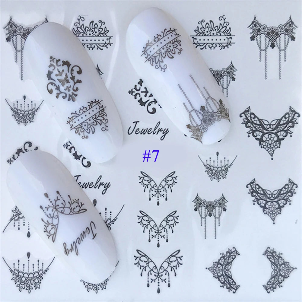 Nail Water Stickers – 3D Flower & Flamingo DIY Art