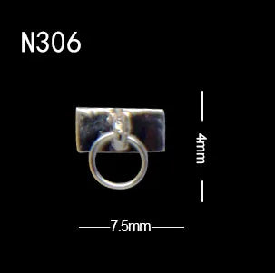 Punk Ox Nose Nail Charms – Manicure Stud Rings