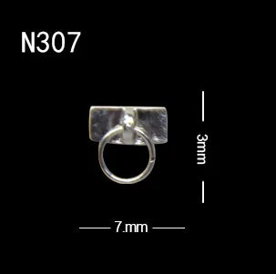 Punk Ox Nose Nail Charms – Manicure Stud Rings