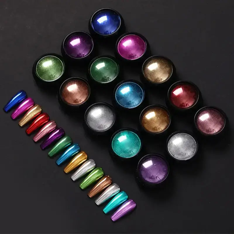 Nail Mirror Glitter Powder Metallic