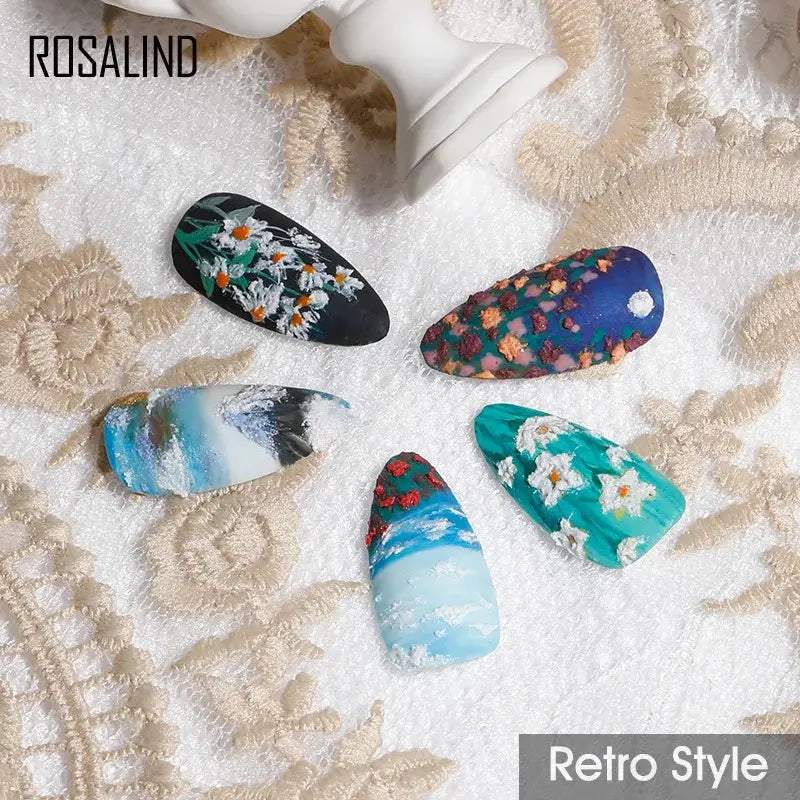 ROSALIND White Gypsum Gel for 3D Nail Art