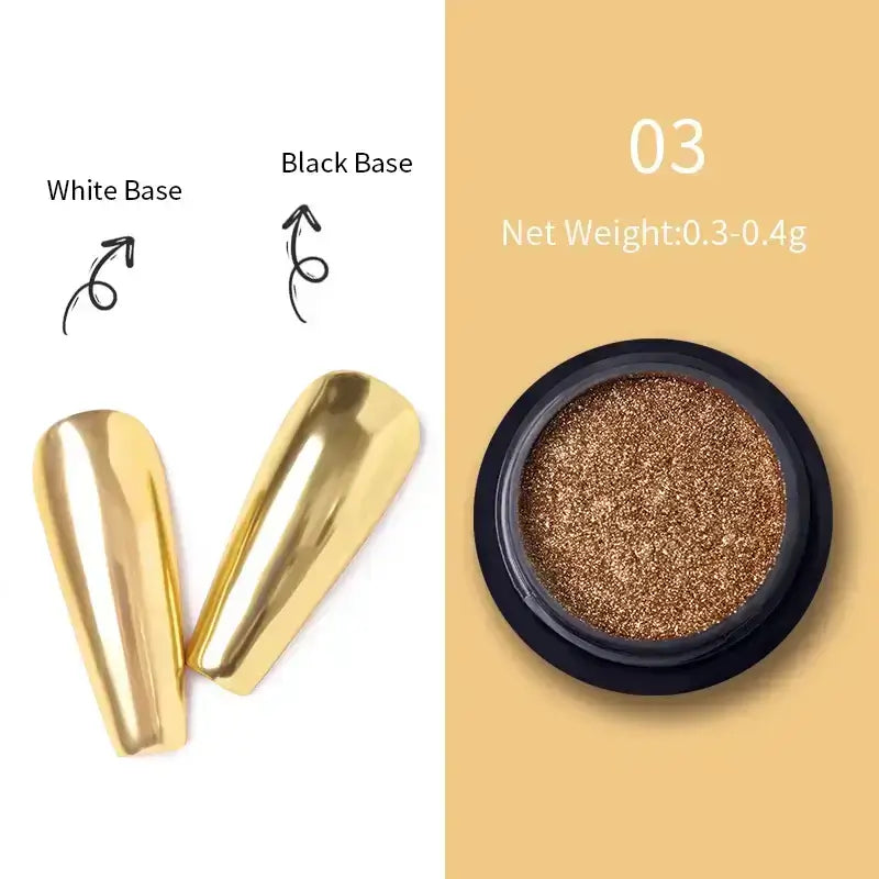 Nail Mirror Glitter Powder Metallic