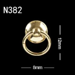 Punk Ox Nose Nail Charms – Manicure Stud Rings