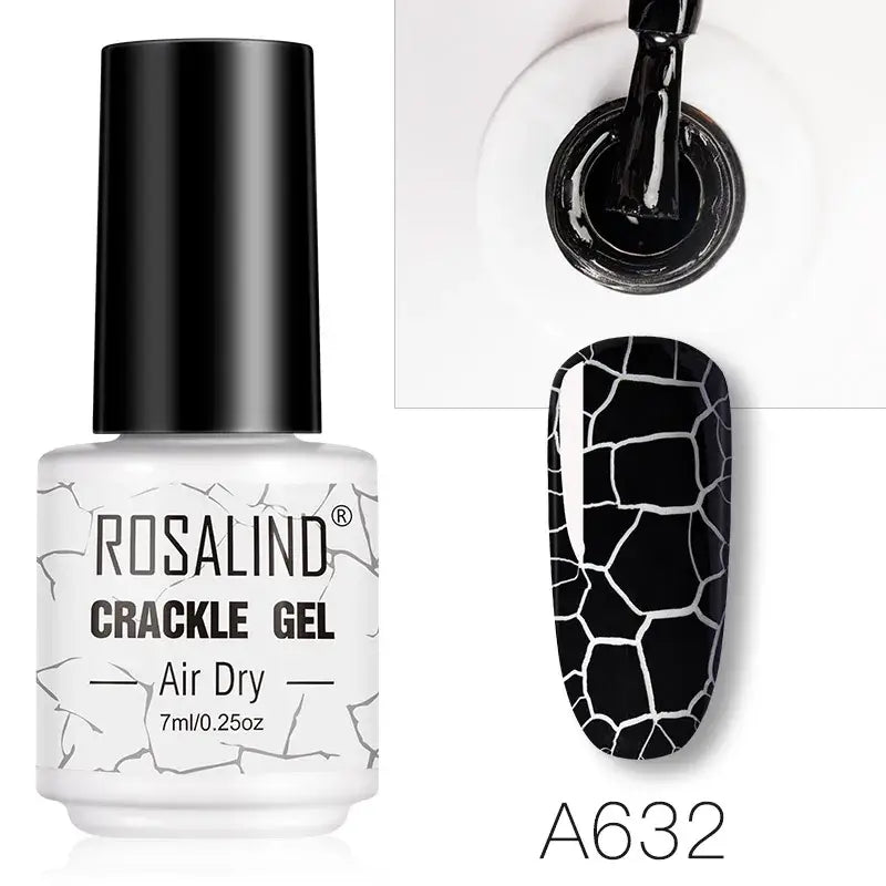 ROSALIND Crackle Set – UV/LED and Lacquer - Base & Top Coat