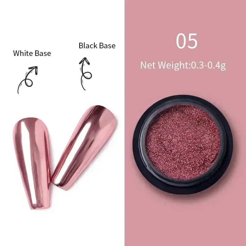 Nail Mirror Glitter Powder Metallic