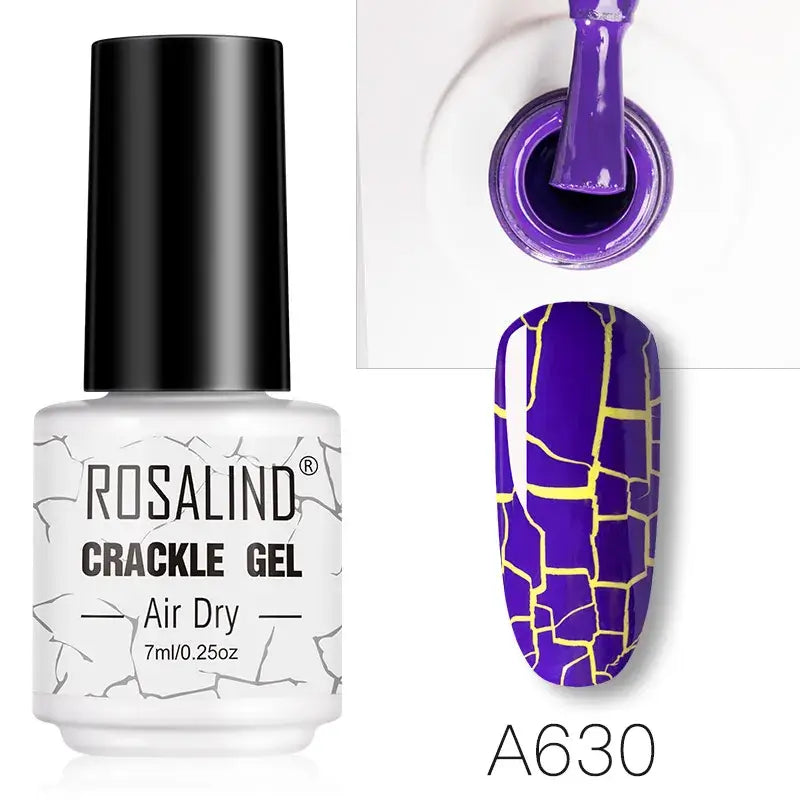 ROSALIND Crackle Set – UV/LED and Lacquer - Base & Top Coat