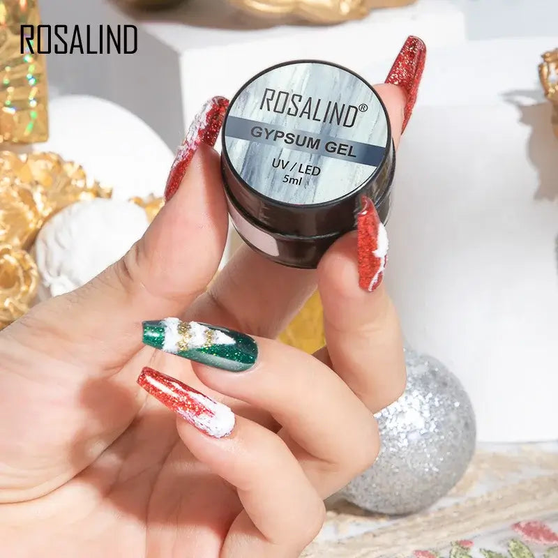 ROSALIND White Gypsum Gel for 3D Nail Art