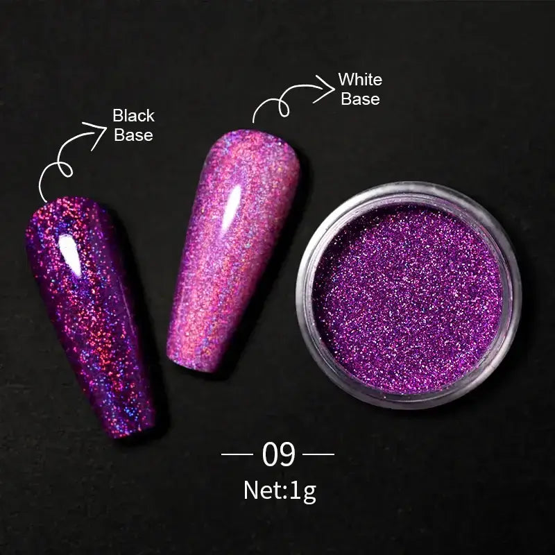 Nail Mirror Glitter Powder Metallic