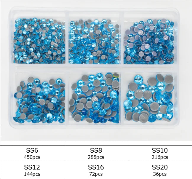 Opal Glass Crystal Rhinestones – 3D Nail Art Set
