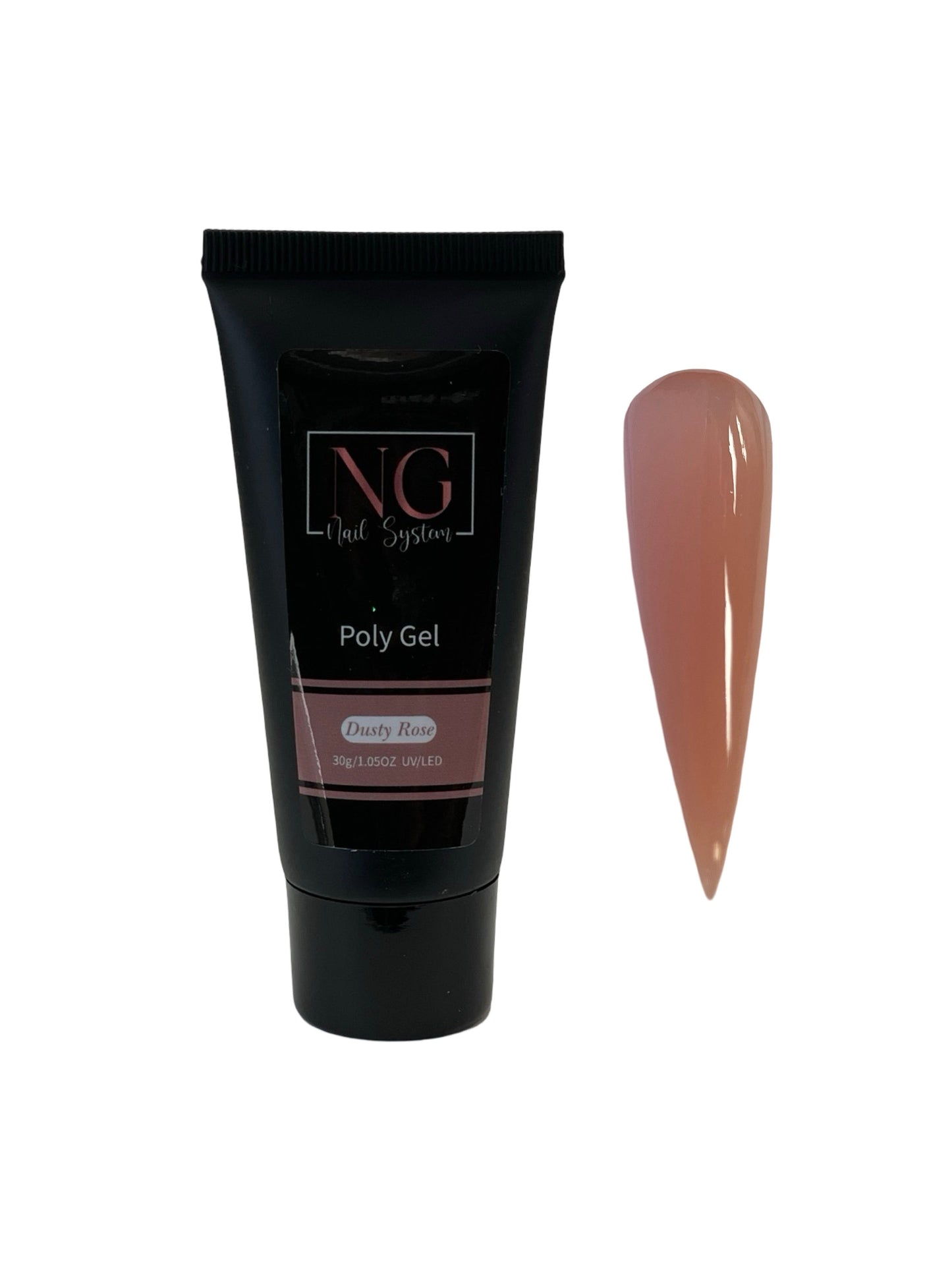 Builder Gel Dusty Rose by NG - Rose PolyGel Nail Enhancement