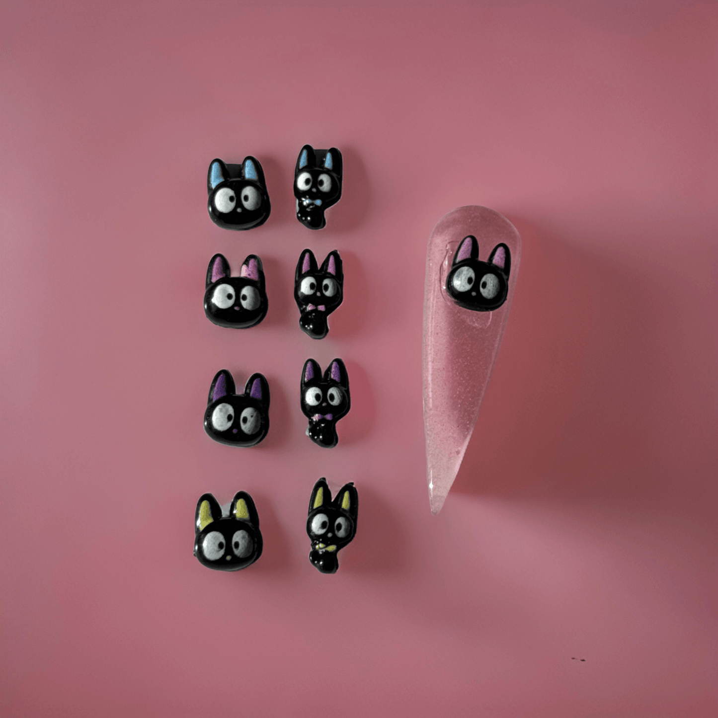 Black Cat Charm - 3D Nail Charms - 100pc