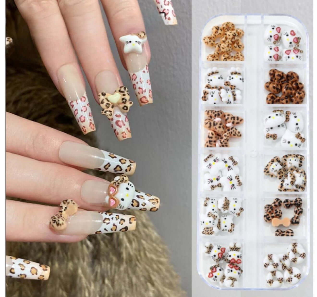 3D Hello Kitty nail art charms