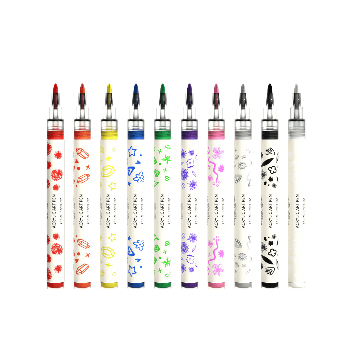 Nail Art Pen Bundle - MADAM GLAM - SET OF 10