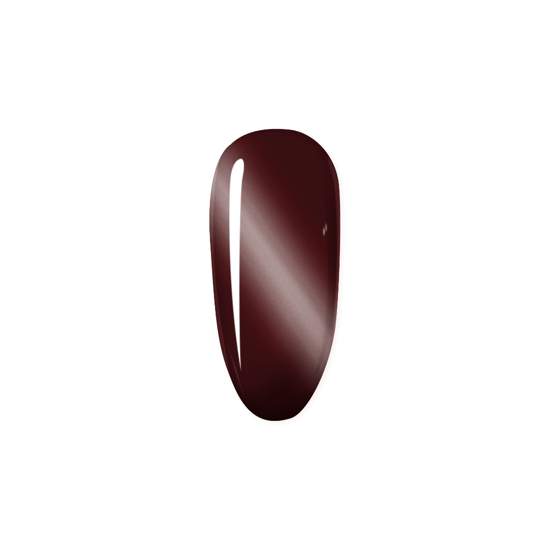 RED CAT EYE GEL POLISH - Cherry Mocha - MADAM GLAM