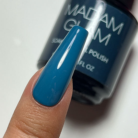 MADAM GLAM - Astral Projection - DUSKY BLUE GEL NAIL POLISH