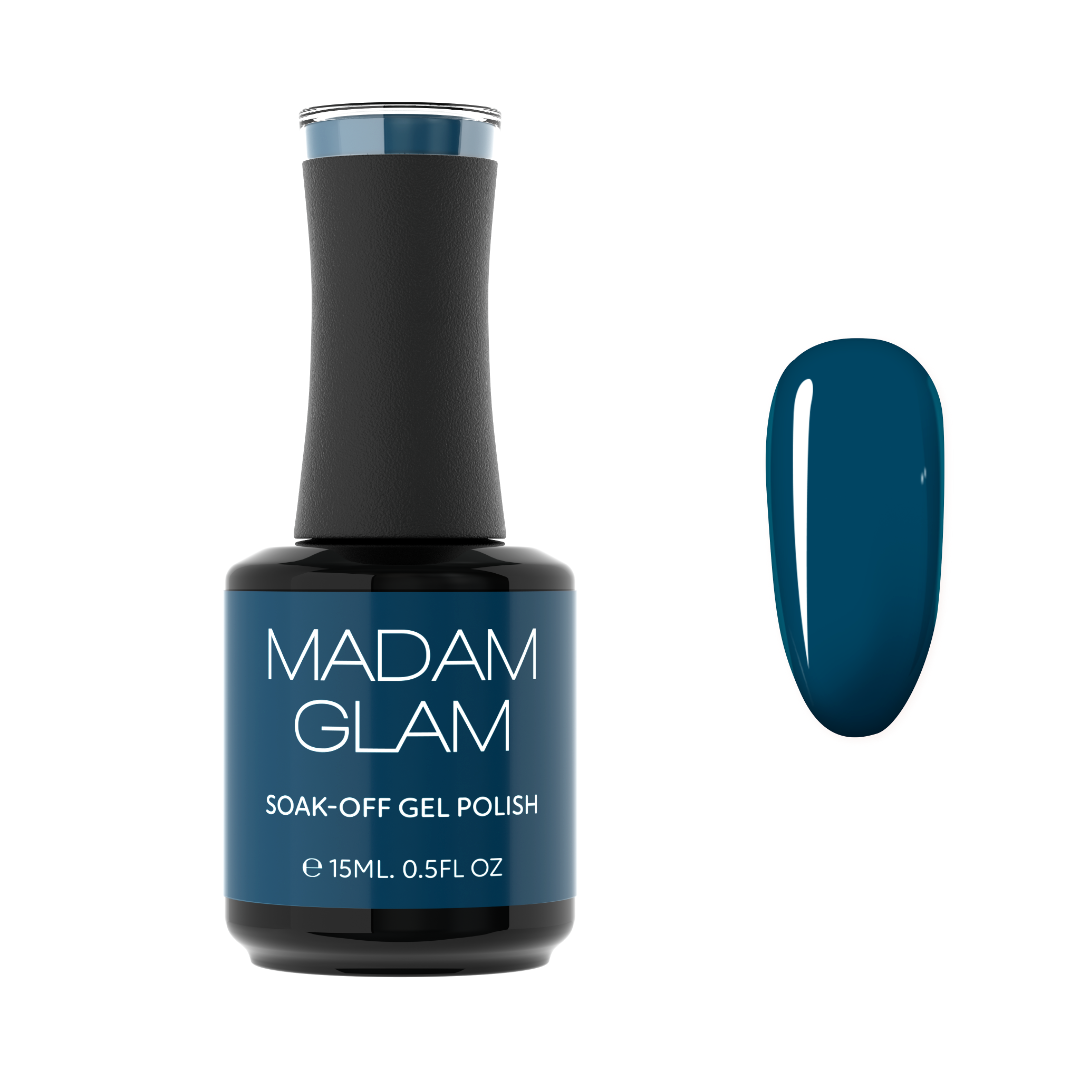 MADAM GLAM - Astral Projection - DUSKY BLUE GEL NAIL POLISH