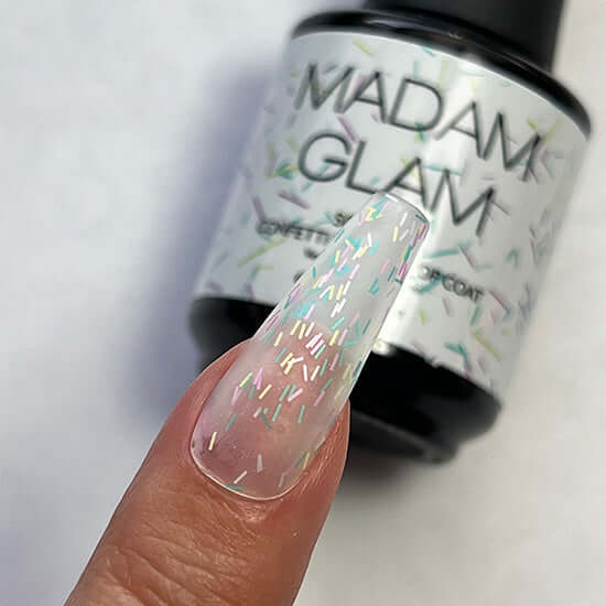MADAM GLAM - Luminous - CONFETTI NO WIPE TOP COAT
