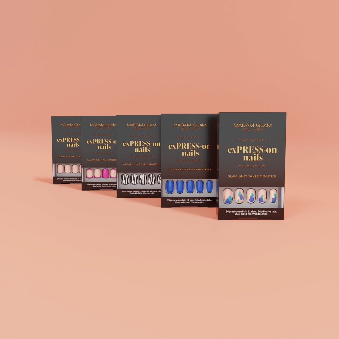 Press On Nails MADAM GLAM - exPRESS-on nails Bundle