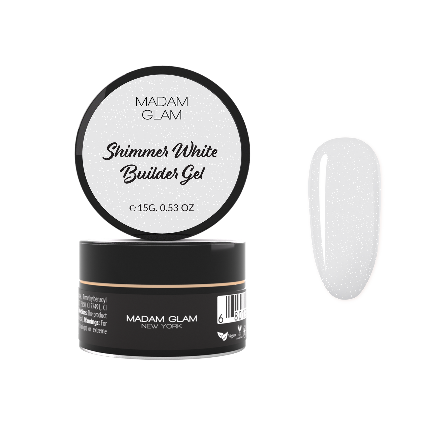 MADAM GLAM - Shimmer White Builder Gel