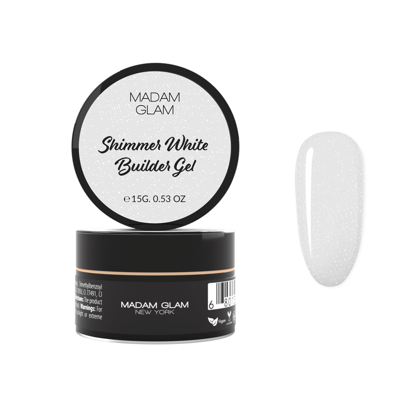 MADAM GLAM - Shimmer White Builder Gel