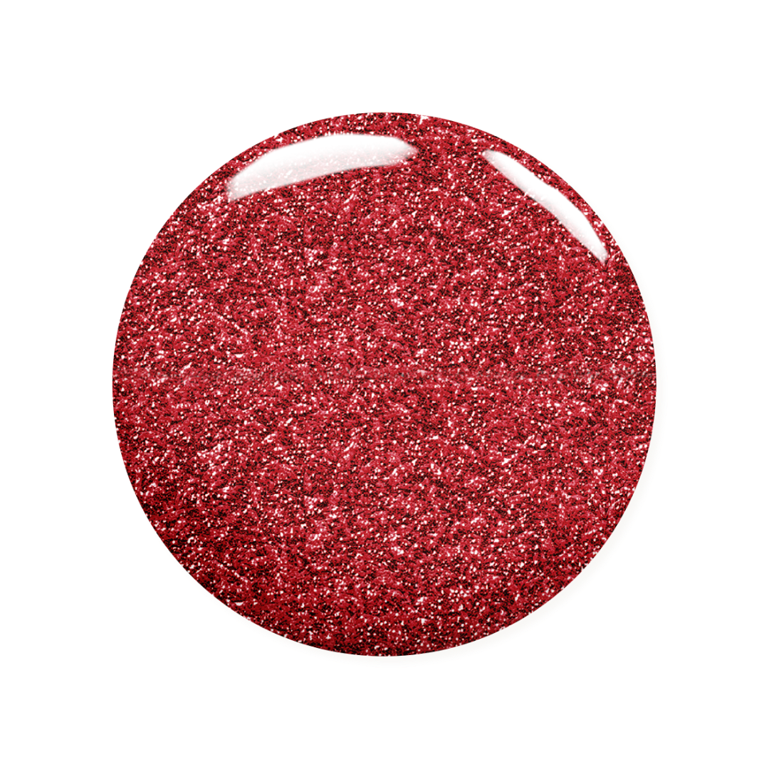 MADAM GLAM - Freedom Flame - RED GLITTER GEL NAIL POLISH